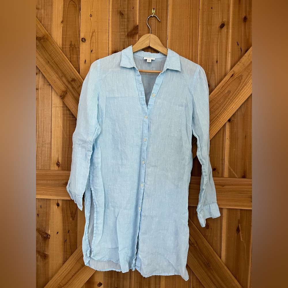 J. Jill Linen Button down Tunic